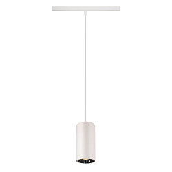 Luminaire � suspension NUMINOS� S TRACK 48V contr�lable par DALI IP20, chrome, blanche gradable
