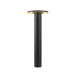 Lampadaire d'extérieur I-RING rond, commutable, avec diffuseur, pivotant à la cardan IP65, anthrazit 