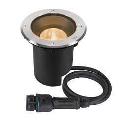 Projecteur encastr� DASAR� L rond, pivotant, contr�lable par DALI, passable IP65 / IP67, acier inoxydable gradable