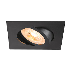Plafonnier encastr� NEW TRIA� 68 carr� GU10 IP20, noir