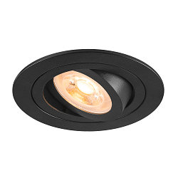 Plafonnier encastr� NEW TRIA� 75 rond GU10 IP20, noir