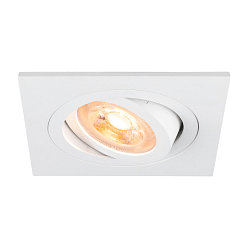 Plafonnier encastr� NEW TRIA� 75 carr� GU10 IP20, blanche