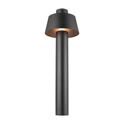 Lampadaire d’extérieur PHOTONI 75 résistant aux chocs, conique E27 IP65, noir mat gradable