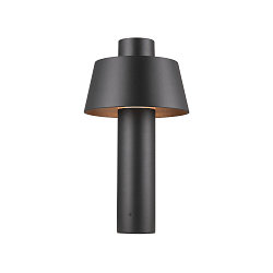 Lampadaire d’extérieur PHOTONI 45 résistant aux chocs, conique E27 IP65, noir mat gradable