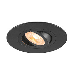 Plafonnier encastr� NEW TRIA� 75 XL rond GU10 IP20, noir