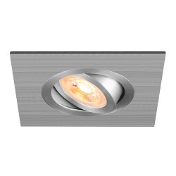 Plafonnier encastr� NEW TRIA� 75 XL carr� GU10 IP20, aluminium