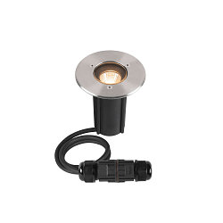 Projecteur encastr� DASAR� S rond, pivotant, passable, commutable IP67, acier inoxydable 