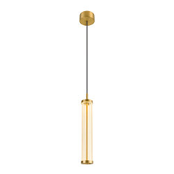 Luminaire à suspension QUIMERA - PHASE CCT Switch, commutable IP20, laiton brossé gradable