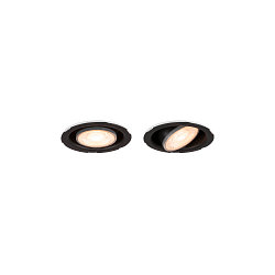 recessed luminaire UNIVERSAL DOWNLIGHT IP20 PHASE 38° swivelling, CCT Switch, multipower, wired through, without trim IP20