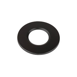 Capot UNIVERSAL DOWNLIGHT IP65 rond, rigide, ferm�, �tanche � l'air, noir
