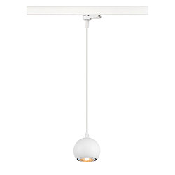 Luminaire suspendu triphas� LIGHT EYE� 90 Bas, en forme de boule GU10 IP20, blanc mat gradable