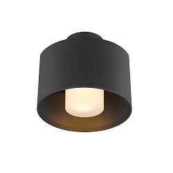 Plafonnier ext�rieur PHOTONI CYL cylindrique, avec espaceur E27 IP65, noir mat gradable