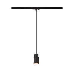 1- Luminaire � suspension monophas� PURI 2.0 - TUBE cylindrique GU10 IP20, noir gradable