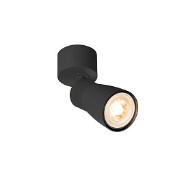 Applique et plafonnier PURI 2.0 - DOME GU10 IP20, noir gradable