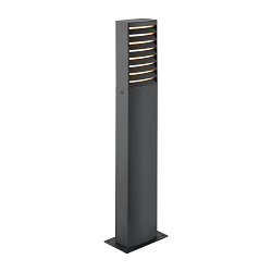 Lampadaire d’extérieur RASTERLYS POLE 70 angulaire, avec diffuseur, résistant à l'air marin, arqué IP65