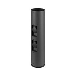 Pied de lampe M-POL 60 - POLE 53.4CM 2 voies, 4 p�les, avec prise de courant, anthrazit