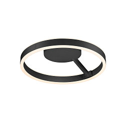 wall and ceiling luminaire ONE PHASE � 40CM up / down, CCT Switch, ring shape IP20, black matt dimmable
