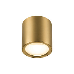 Luminaire de plafond OCULUS PHASE DTW rond, Dim-To-Warm, réglable, avec optique de lentille IP20, laiton brossé gradable