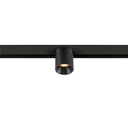 Projecteur sur rail FIXT-IT! rond, version pour montage en surface, adapté aux postes de travail avec écran IP20, noir