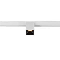 Projecteur sur rail FIXT-IT! rond, version pour montage en surface, adapté aux postes de travail avec écran IP20, noir