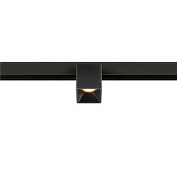 Projecteur sur rail FIXT-IT! rond, version pour montage en surface, adapté aux postes de travail avec écran IP20, noir