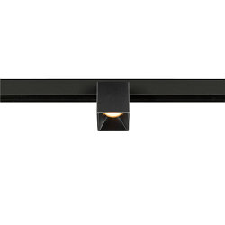 Projecteur sur rail FIXT-IT! rond, version pour montage en surface, adapt� aux postes de travail avec �cran IP20, noir