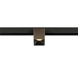 Projecteur sur rail FIXT-IT! rond, version pour montage en surface, adapt� aux postes de travail avec �cran IP20, bronze