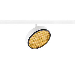 Projecteur sur rail GRIP! FLAT rond IP20, or, noir, laqué gradable