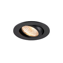 ceiling recessed luminaire NEW TRIA® 68 AIRTIGHT suitable for VDU workstation IP23, black, lacquered dimmable