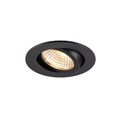 Plafonnier encastré NEW TRIA® 68 AIRTIGHT adapté aux postes de travail avec écran IP23, noir, laqué gradable