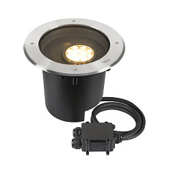 Projecteur encastr� DASAR� XL DALI rond, pivotant, asym�trique, dimmable IP65/IP67, acier inoxydable gradable