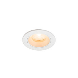 Plafonnier encastr� NUMINOS� XS rond, adapt� aux postes de travail avec �cran IP20, blanche, laqu� gradable