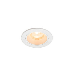 Plafonnier encastré NUMINOS® XS rond, adapté aux postes de travail avec écran IP20, blanche, laqué gradable