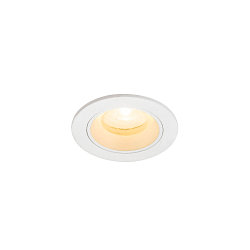 Plafonnier encastr� NUMINOS� XS rond, adapt� aux postes de travail avec �cran IP20, blanche, laqu� gradable