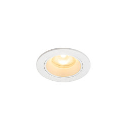 Plafonnier encastré NUMINOS® XS rond, adapté aux postes de travail avec écran IP20, blanche, laqué gradable