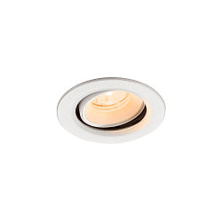 Plafonnier encastré NUMINOS® MOVE XS rond, adapté aux postes de travail avec écran IP20, blanche, laqué gradable