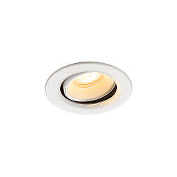Plafonnier encastr� NUMINOS� MOVE XS rond, adapt� aux postes de travail avec �cran IP20, blanche, laqu� gradable