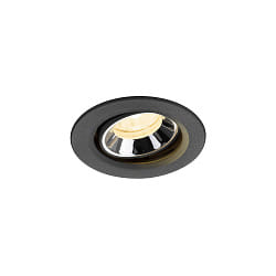Plafonnier encastr� NUMINOS� MOVE XS pivotant, adapt� aux postes de travail avec �cran IP20, noir gradable