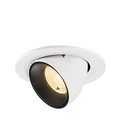 Projecteur encastr� NUMINOS� GIMBLE S pivotant, adapt� aux postes de travail avec �cran IP20, blanche gradable