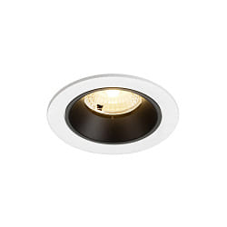 Plafonnier encastr� NUMINOS� S adapt� aux postes de travail avec �cran IP20, noir, blanche gradable