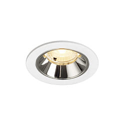 Plafonnier encastr� NUMINOS� S adapt� aux postes de travail avec �cran IP20, chrome, blanche gradable