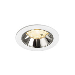Plafonnier encastr� NUMINOS� S adapt� aux postes de travail avec �cran IP20, chrome, blanche gradable