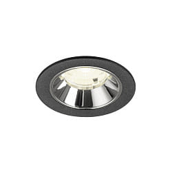 Plafonnier encastr� NUMINOS� S adapt� aux postes de travail avec �cran IP20, chrome, noir gradable