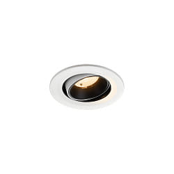 Plafonnier encastr� NUMINOS� MOVE S pivotant, adapt� aux postes de travail avec �cran IP20, noir, blanche gradable