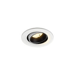 Plafonnier encastré NUMINOS® MOVE S pivotant, adapté aux postes de travail avec écran IP20, noir, blanche gradable