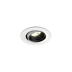 Plafonnier encastr� NUMINOS� MOVE S pivotant, adapt� aux postes de travail avec �cran IP20, noir, blanche gradable