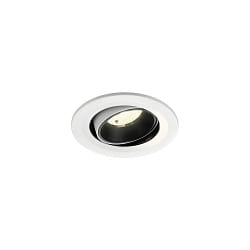Plafonnier encastr� NUMINOS� MOVE S pivotant, adapt� aux postes de travail avec �cran IP20, noir, blanche gradable