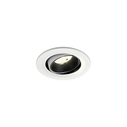 Plafonnier encastr� NUMINOS� MOVE S pivotant, adapt� aux postes de travail avec �cran IP20, noir, blanche gradable