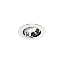 ceiling recessed luminaire NUMINOS® MOVE S swivelling, suitable for VDU workstation IP20, chrome, white dimmable