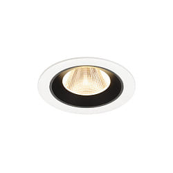 Plafonnier encastr� NUMINOS� M adapt� aux postes de travail avec �cran IP20, noir, blanche gradable